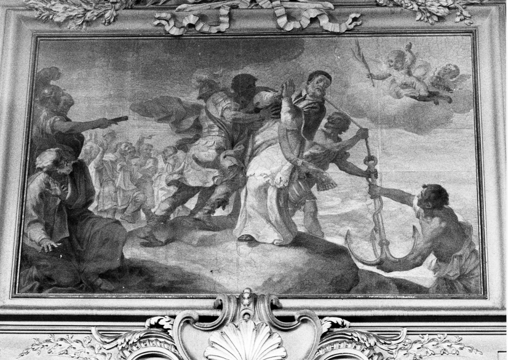 martirio di San Clemente (dipinto) di Grecolini Giovanni Antonio (primo quarto sec. XVIII)