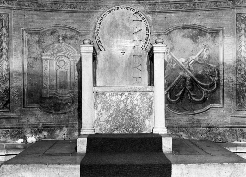 cattedra episcopale - ambito romano (secondo quarto sec. XII)