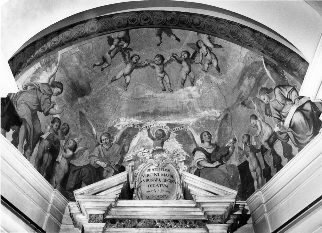 angeli musicanti (dipinto) - ambito romano (sec. XVIII)