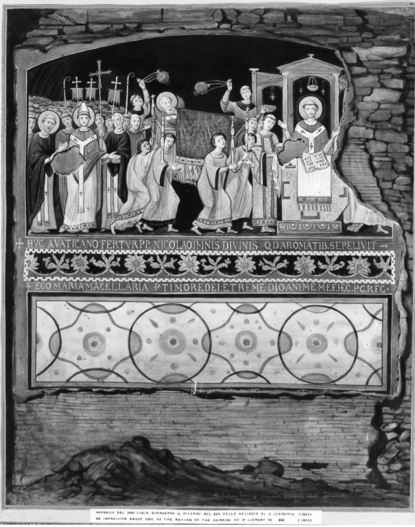 traslazione delle reliquie di San Clemente (dipinto) di Ewing William (sec. XIX)