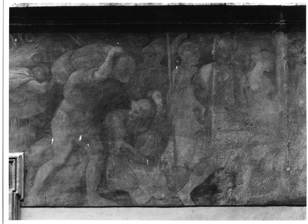 Sabini si recano ai giochi dai Romani (dipinto, complesso decorativo) di Caldara Polidoro detto Polidoro da Caravaggio, Maturino da Firenze (sec. XVI)