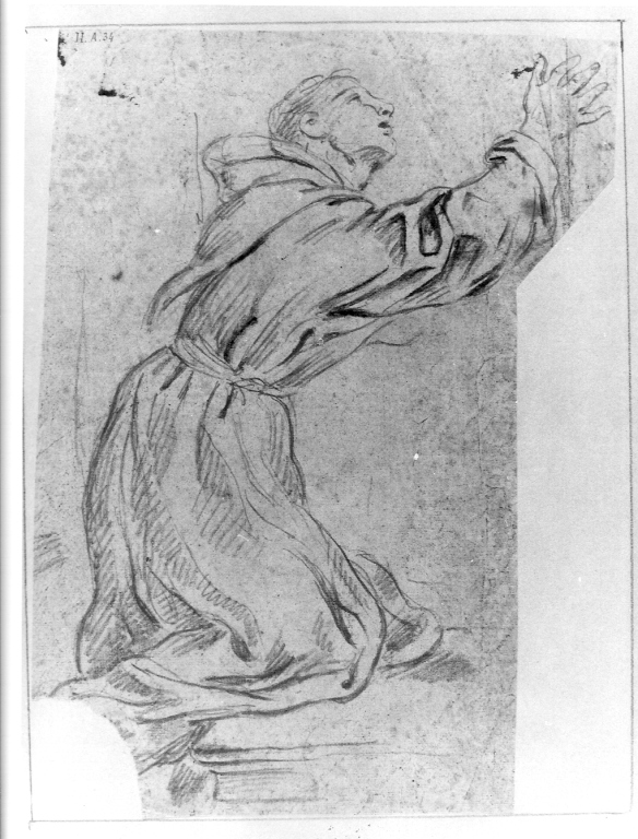 Sant'Antonio da Padova (disegno) di Appiani Francesco (sec. XVIII)