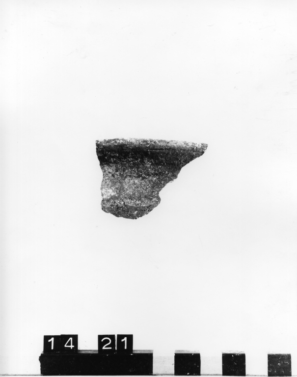 olla, frammento - ambito laziale (secc. XI/ XIII)