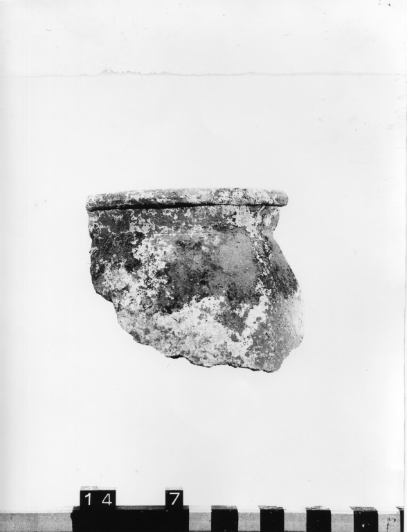 olla, frammento - ambito laziale (secc. VI/ IX)