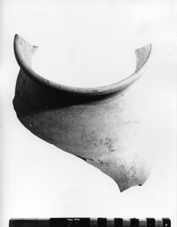 olla, frammento - ambito laziale (secc. XI/ XIII)