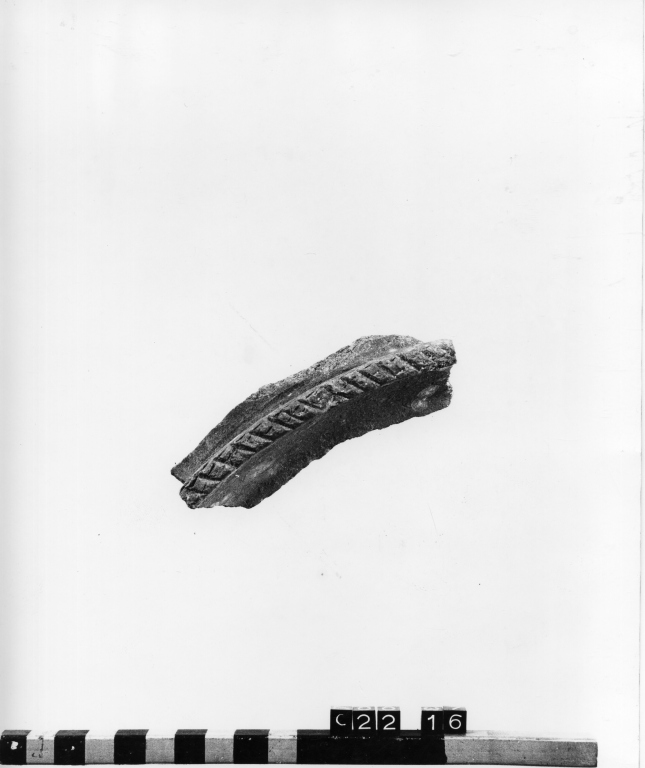 piatto, frammento - ambito laziale (secc. VIII/ IX)