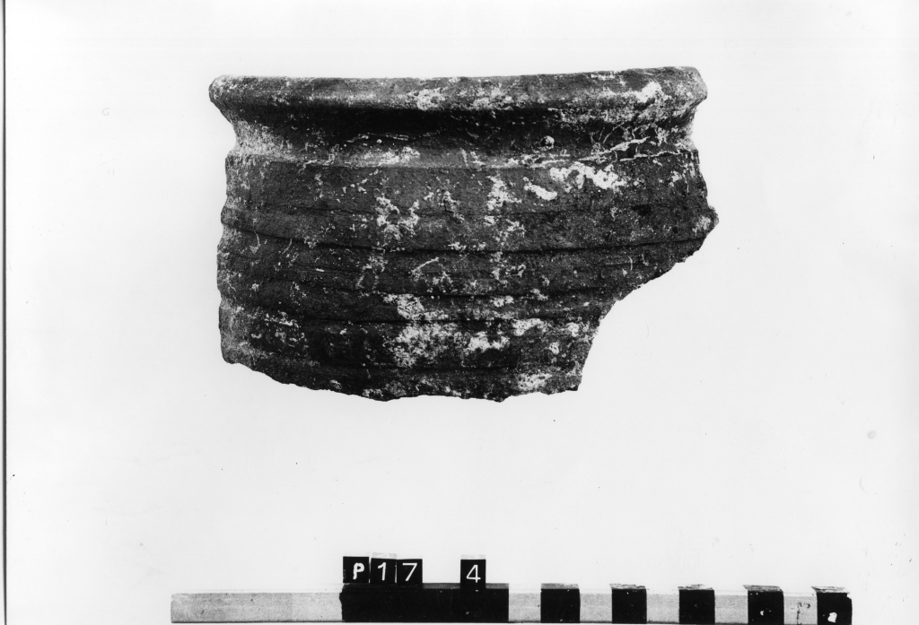 olla, frammento - ambito laziale (secc. XI/ XIV)