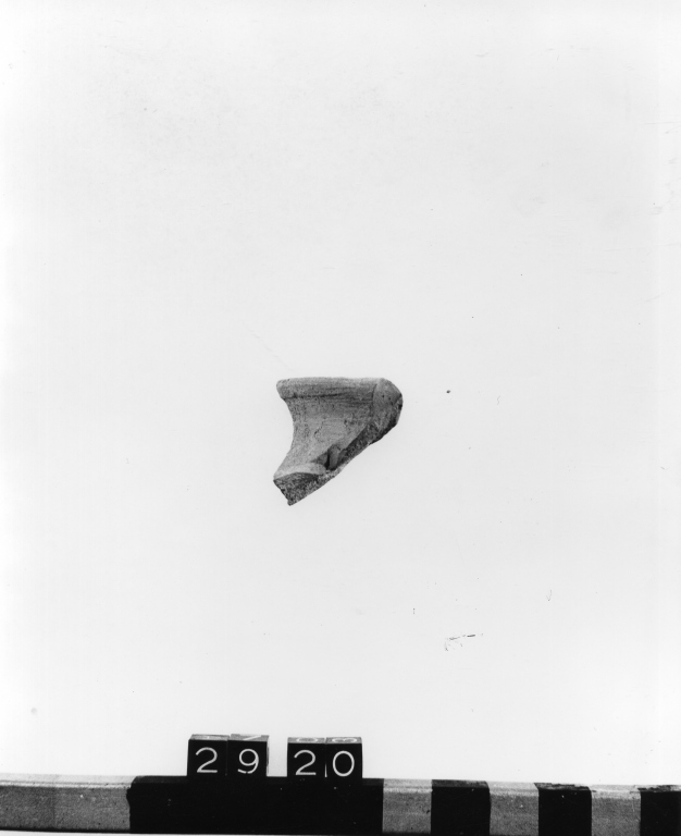 olla, frammento - ambito laziale (secc. XI/ XIII)