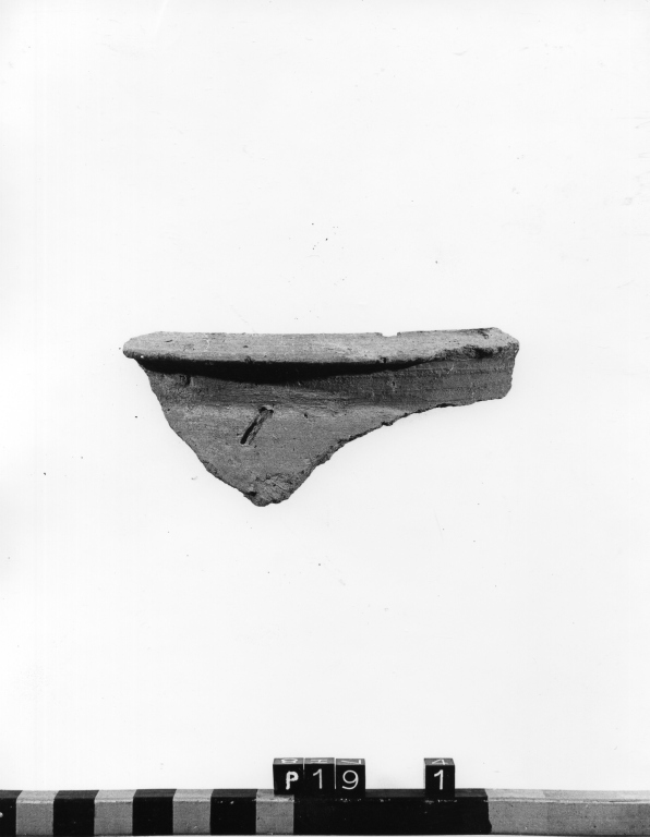 olla, frammento - ambito laziale (secc. XI/ XIII)