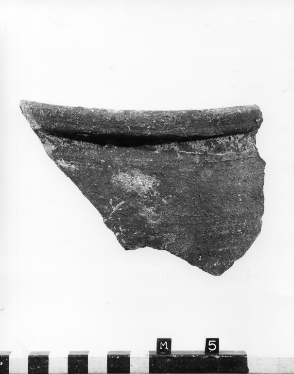 olla, frammento - ambito laziale (secc. XII/ XIV)