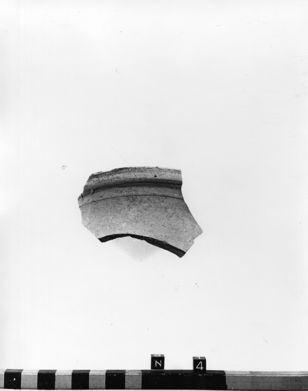 olla, frammento - ambito laziale (secc. XII/ XIV)