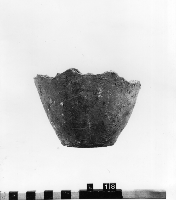 olla, frammento - ambito laziale (secc. VII/ X)