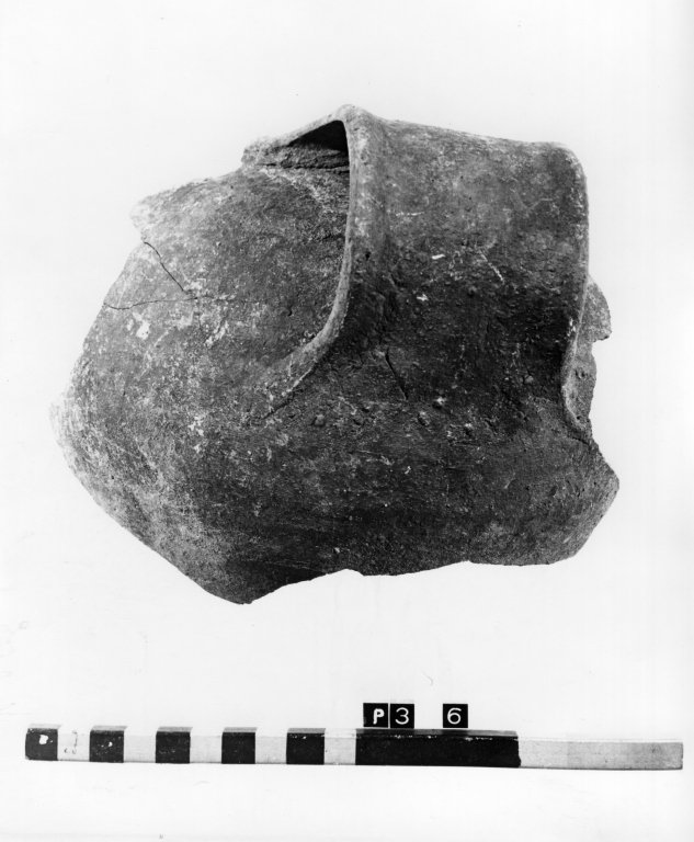 olla, frammento - ambito laziale (secc. XIII/ XIV)