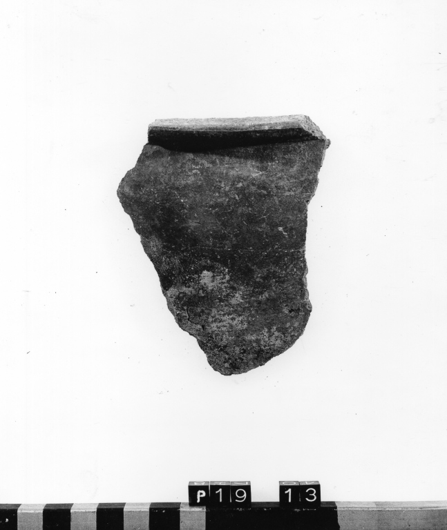 olla, frammento - ambito laziale (secc. XI/ XII)