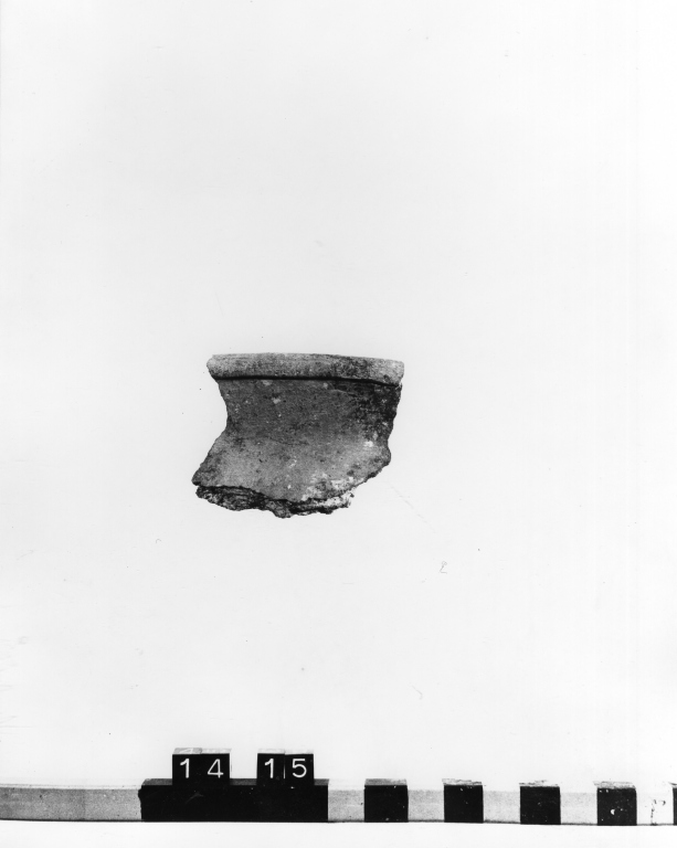 olla, frammento - ambito laziale (secc. VII/ IX)