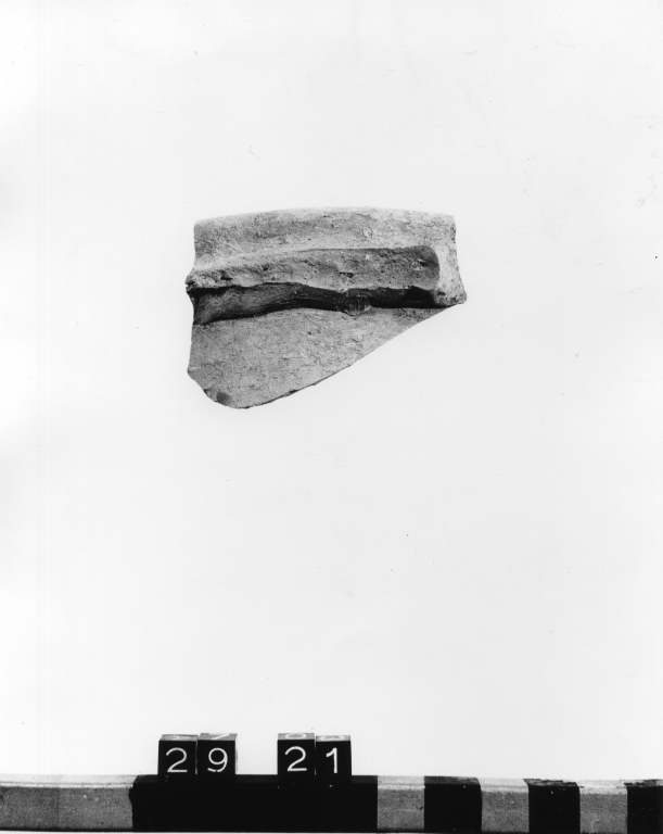 olla, frammento - ambito laziale (sec. XII)