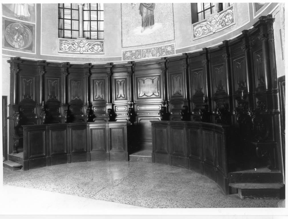 stalli del coro - ambito laziale (sec. XVIII)