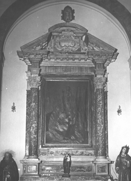 altare - ambito laziale (seconda metà sec. XVII)