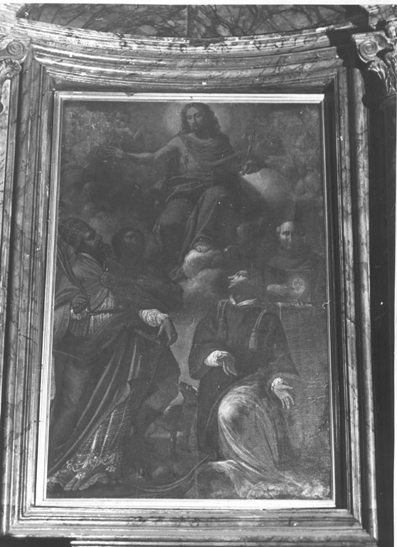 Cristo Salvatore e Santi (dipinto) - ambito romano (seconda metà sec. XVII)