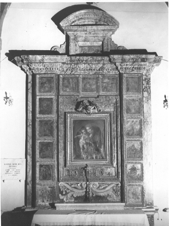 altare, insieme - ambito laziale (seconda metà sec. XVII)