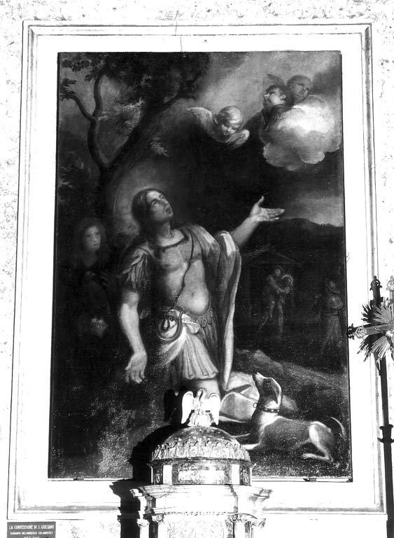 conversione di San Giuliano (dipinto) di Helmbreker Dirck Theodor (sec. XVII)
