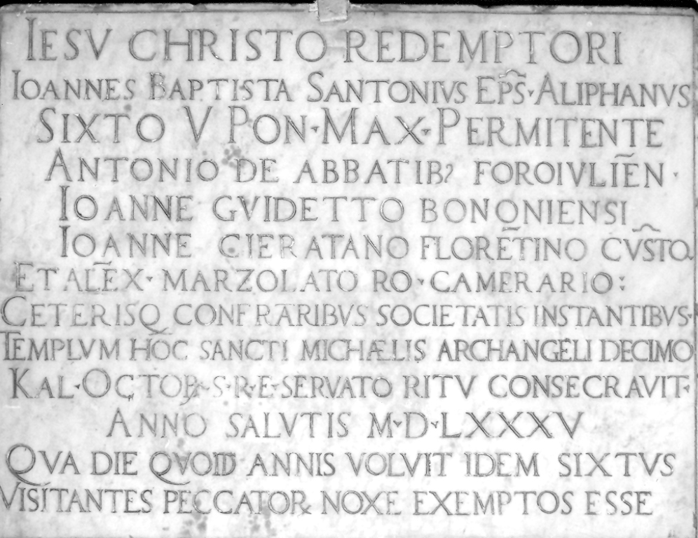 lapide celebrativa - ambito romano (sec. XVI)