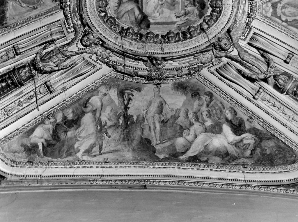San Giovanni Battista predica nel deserto (dipinto) di Naldini Giovambattista (sec. XVI)