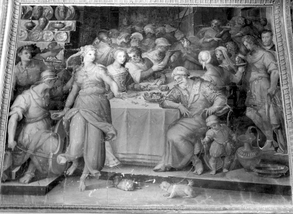banchetto di Erode (dipinto) di Naldini Giovambattista (sec. XVI)