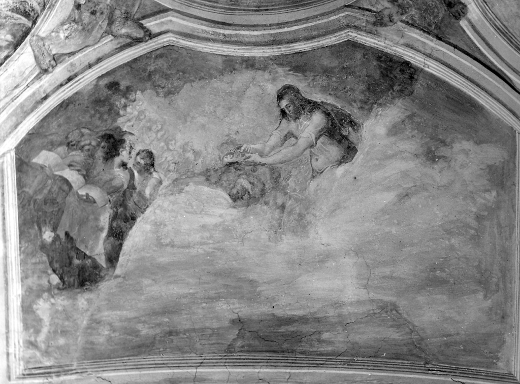 incoronazione di Maria Vergine (dipinto) di Pino Marco, Pellegrini Pellegrino detto Pellegrino Tibaldi (sec. XVI)