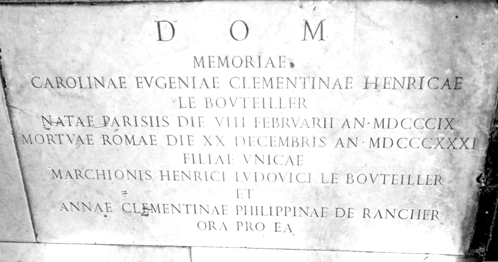 lapide tombale - ambito romano (sec. XIX)