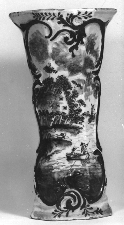 vaso - manifattura di Delft (sec. XVIII)