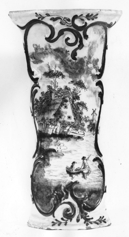 vaso - manifattura di Delft (sec. XVIII)