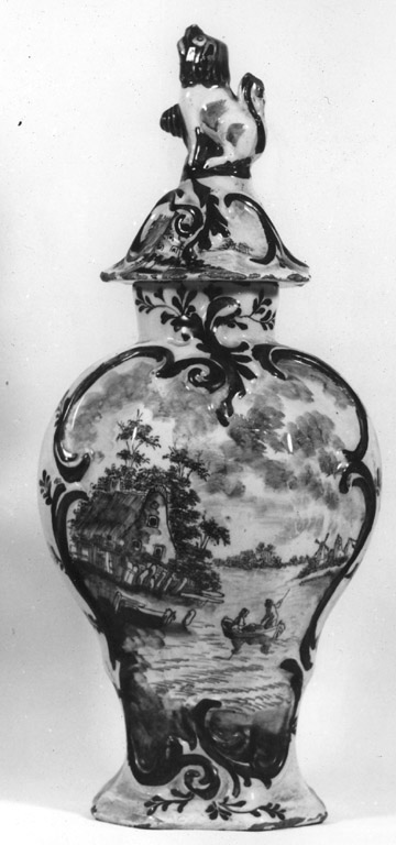 vaso - manifattura di Delft (sec. XVIII)