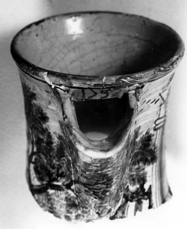 anfora, frammento - manifattura castellana (sec. XVIII)