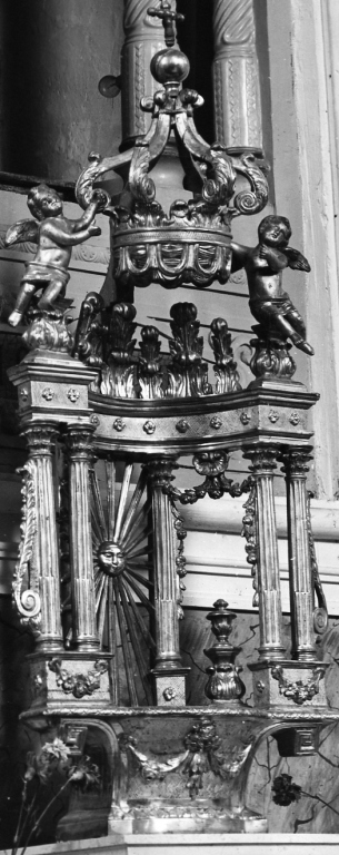 tronetto per esposizione eucaristica - ambito laziale (sec. XIX)