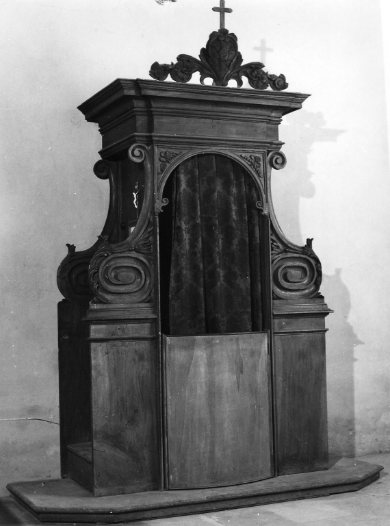 confessionale - ambito laziale (fine sec. XIX)