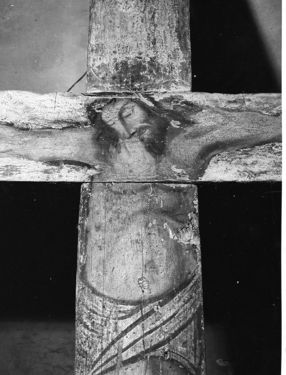 croce dipinta - ambito laziale (fine sec. XVI)