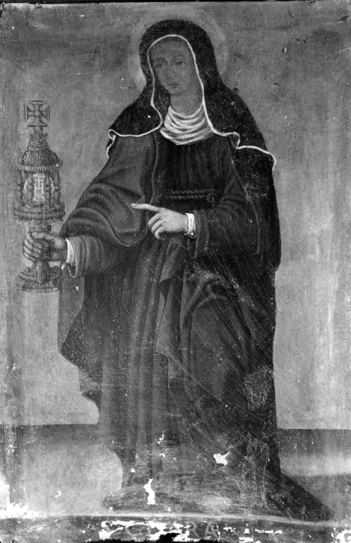 Santa Chiara (dipinto, serie) - ambito laziale (inizio sec. XVII)