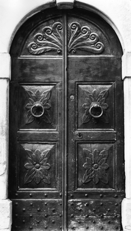 porta - a due battenti - ambito laziale (fine sec. XIX)