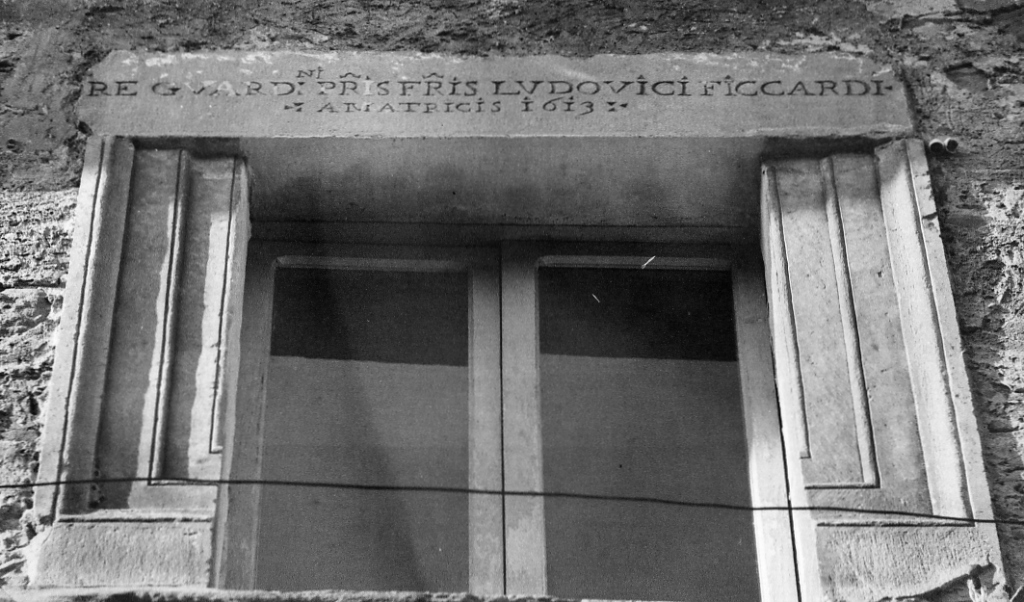 finestra strombata - ambito laziale (sec. XVII)