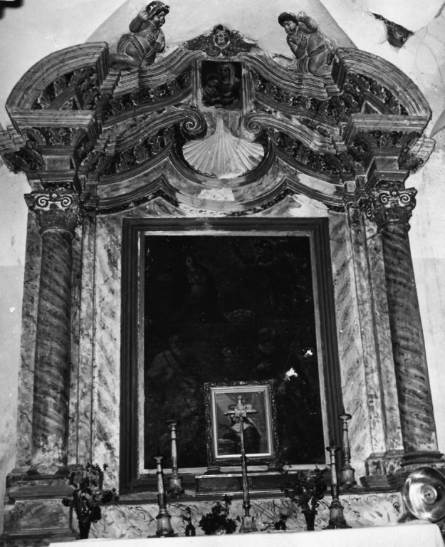 mostra d'altare, coppia - ambito laziale (inizio sec. XVIII)