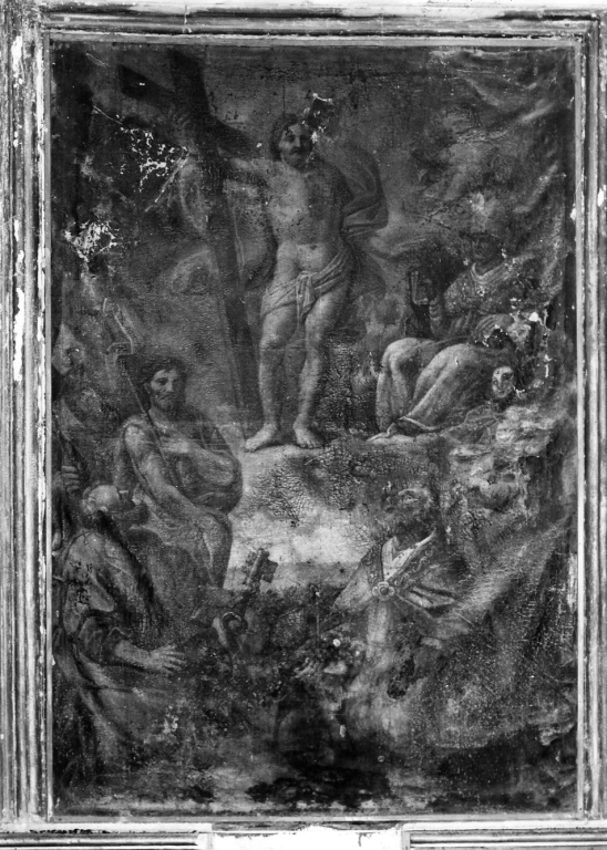Cristo in gloria e Santi (dipinto) di Valentini Giovanni Antonio (attribuito) (prima metà sec. XVIII)