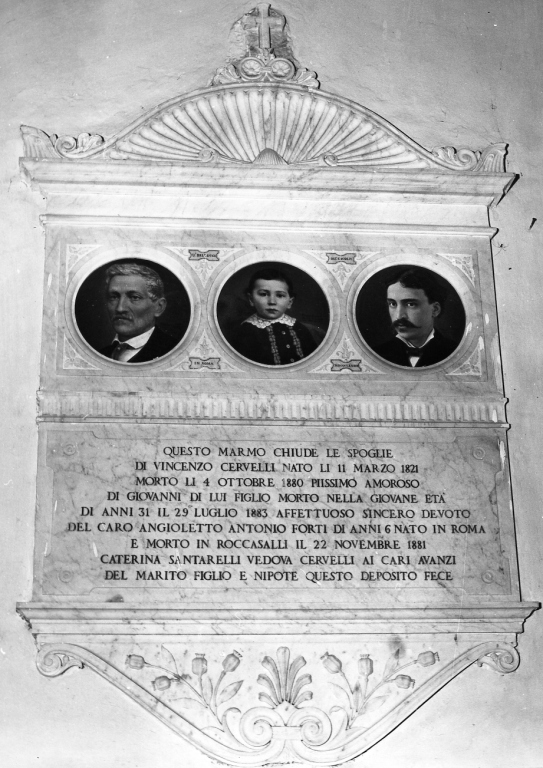 monumento funebre, complesso decorativo di Bellucci Ulisse, Severati Filippo (sec. XIX)