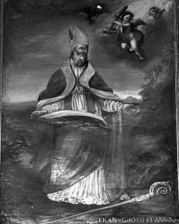 San Giovenale vescovo (pala d'altare) - ambito laziale (sec. XVIII)