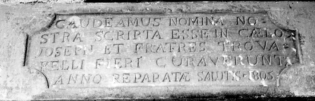 architrave - ambito laziale (sec. XIX)