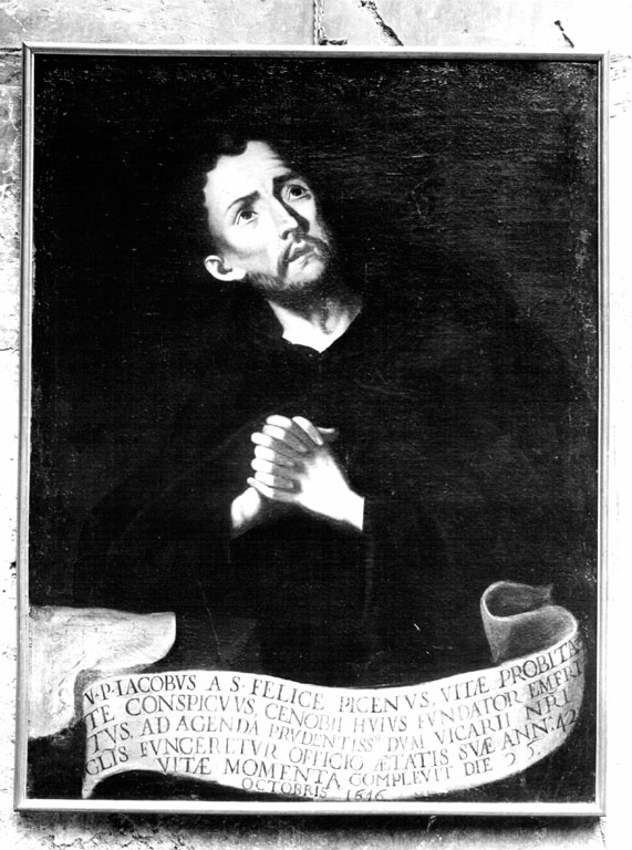 Ritratto del venerabile Giacomo da San Felice (dipinto) - ambito romano (sec. XVII, sec. XVII)