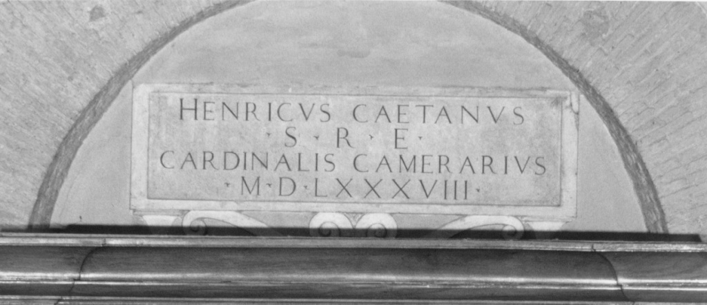 lapide commemorativa - manifattura romana (sec. XVI)