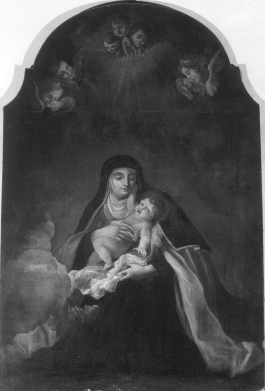 visione di una monaca cistercense (dipinto) - ambito romano (terzo quarto sec. XVIII)