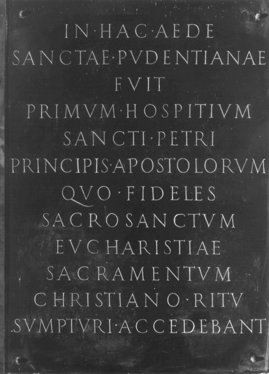 lapide commemorativa - bottega romana (sec. XVI)