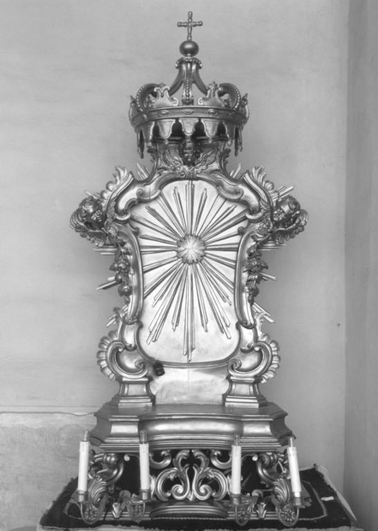 tronetto per esposizione eucaristica - ambito romano (sec. XIX)